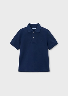 Chlapecké triko polo krátký rukáv Mayoral 150-18 Basic Tmavě modré