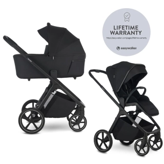 EASYWALKER Kočárek kombinovaný Zoey Go Pure Black