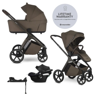 EASYWALKER Set kočárek 4v1 Zoey Go Chestnuts Brown + CBX Aton B2 i-Size + CYBEX Base One