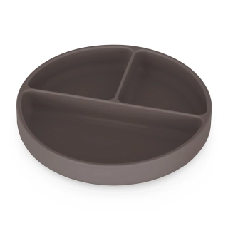 PETITE&MARS Talíř silikonový dělený s přísavkou Take&Match Bitter Cocoa 6m+