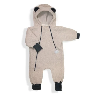 ESITO Rostoucí zimní kombinéza Teddy fleece double Nature Smetanová