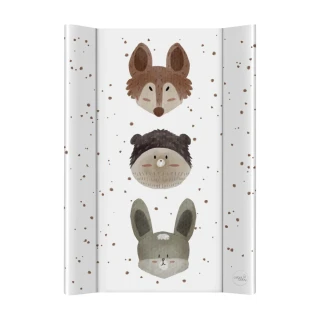 CEBA BABY Podložka přebalovací 2-hranná s pevnou deskou (50x70) Basic Cute Animals