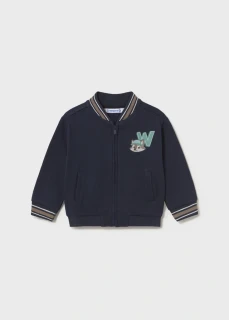 Chlapecká mikina bomber Mayoral 2428-46 Tmavě modrá