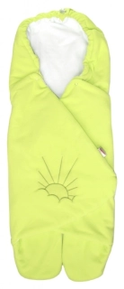 Zavinovačka Emitex do autosedačky MAJA microfleece+bavlna limetka