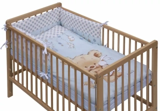 Povlečení do postýlky 6dílná Scarlett Grisi modrá 120x90cm