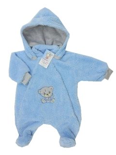 Zimní overal Lama Medvídek světle modrý