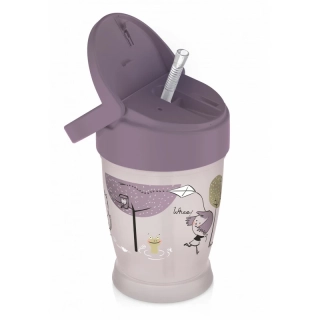 LOVI Hrníček se slámkou LOVELY JUNIOR 250 ml girl
