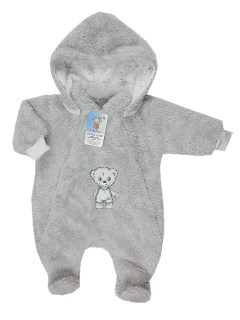 Zimní overal Lama Medvídek hvězdičky šedý 