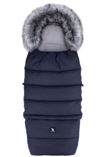 Zimní fusak Cottonmoose Combi Dark Blue+kožešina šedá