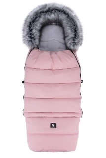 Zimní fusak Cottonmoose Combi Pink+kožešina šedá