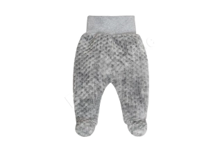 Polodupačky welsoft minky Šedé Baby Service