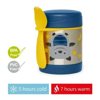 SKIP HOP Zoo Termoska na jídlo se lžičko/vidličkou Netopýr 325 ml, 12 m+