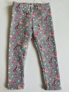 Dívčí zateplené legíny Topo in Fashion šedé králíčci