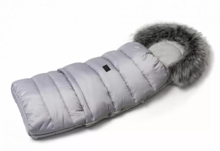 Zimní fusak s kožíškem JASMINE -  světle šedý