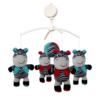 Kolotoč nad postýlku Baby Mix Zebry