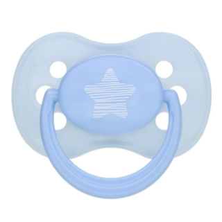 Canpol babies Dudlík 0-6m kaučukový třešinka PASTELS modrý