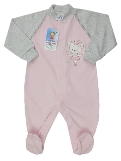 Overal na spaní Medvědice v sukni růžový Autex baby