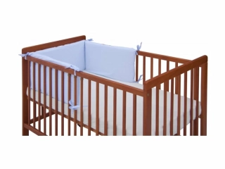 Mantinel do postýlky 4dílný Scarlett Hugo 180x30cm modrý