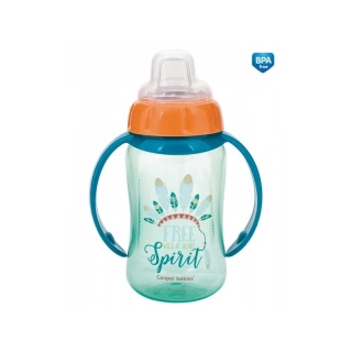 Canpol babies Tréninkový hrneček Future Daydreams se silikonovým pítkem a úchyty zelený