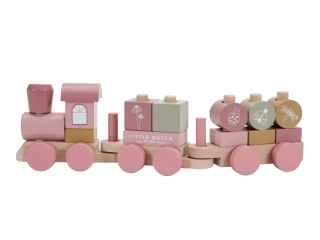 Little Dutch vláček dřevěný Pink Flowers