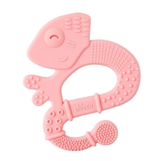 CHICCO Kousátko silikonové Super Soft Chameleon růžový
