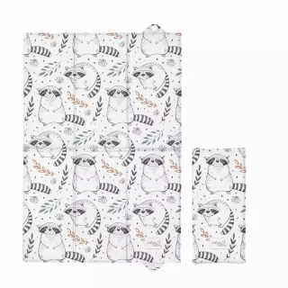 CEBA Podložka přebalovací cestovní (40x60) Raccoon