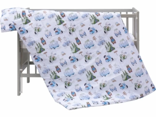 Povlečení do postýlky 2dílná Scarlett Fany - 120 x 90 cm - modrá