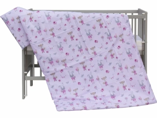 Povlečení do postýlky 2dílná Scarlett Leti - 135 x 100 cm - růžová