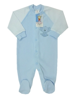 Overal na spaní modrý sloník proužky Autex Baby