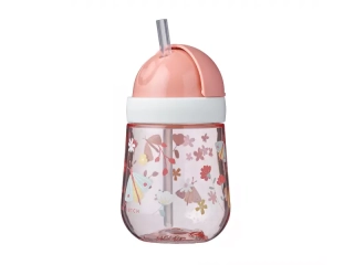 Little Dutch hrnek s brčkem 300ml 9m+ Květiny a motýli
