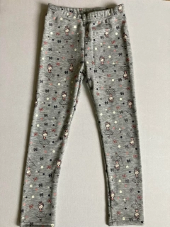 Dívčí zateplené legíny Topo in Fashion světle šedé Baleríny