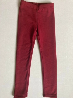 Dívčí zateplené legíny Topo in Fashion vínovočervené