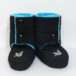 ESITO Softshellové capáčky Wintry černá/tyrkysová