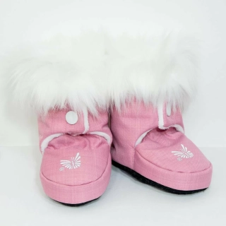 ESITO Softshellové capáčky Snow růžová/bílá