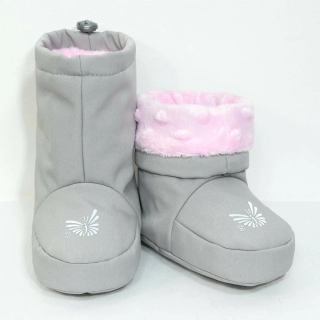 ESITO Softshellové capáčky Nora šedá/růžová
