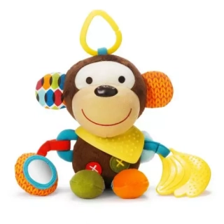 SKIP HOP Hračka aktívni na C kroužku Bandana Buddies Opička 0 m+
