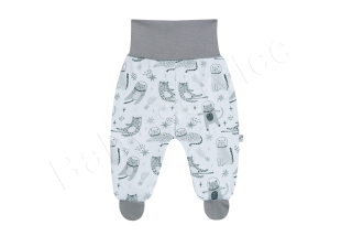 Půldupačky Kočky Baby Service šedé velikost 68