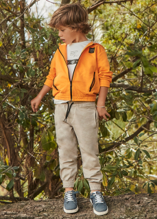 Chlapecká 3dílná tepláková souprava Mayoral 3881-47 oranžová velikost 134