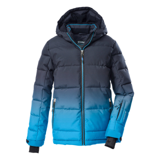 Chlapecká zimní bunda Killtec 42453-000-838 Neon Blue/Dark Navy velikost 140