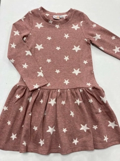 Dívčí pletené šaty Topo in Fashion s bílými hvězdami velikost 152