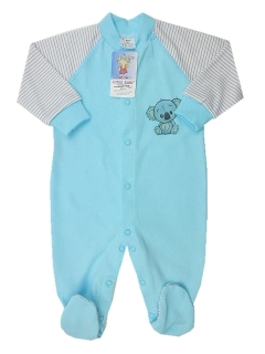 Overal na spaní bavlna tyrkysová koala velikost 56