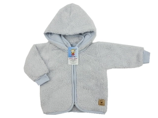 Kabátek pro miminko Lama s nášivkou šedá velikost 56