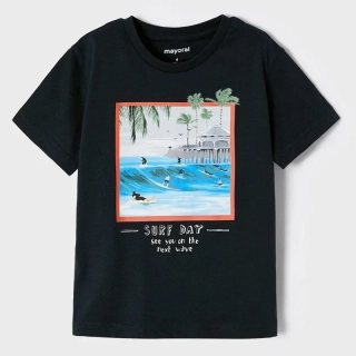 Chlapecké triko krátký rukáv 3021-12 Surf day grafitové