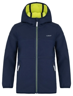 Chlapecká softshellová bunda LOAP Lomesi SFK2104- tmavě modrá velikost 134/140