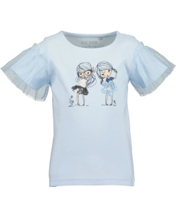 Dívčí triko s volánovými rukávky Blue Seven 702355 velikost 98