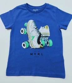 Chlapecké triko s krátkým rukávem 3030-76 modré velikost 134