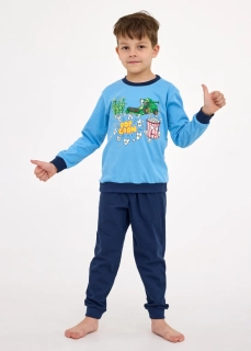 Chlapecké pyžamo Cornette Kids Popcorn 593/175 velikost 122/128