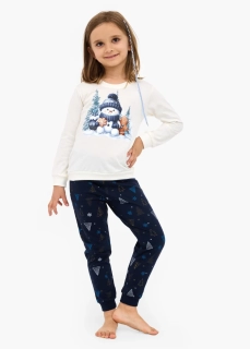 Dívčí pyžamo Cornette Kids Snow Day 977/189 velikost 110/116