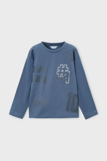 Chlapecké triko dlouhý rukáv Mayoral 4074-71 modré velikost 134
