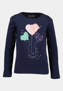 Dívčí triko Blue Seven 750758 modré s balónky velikost 122